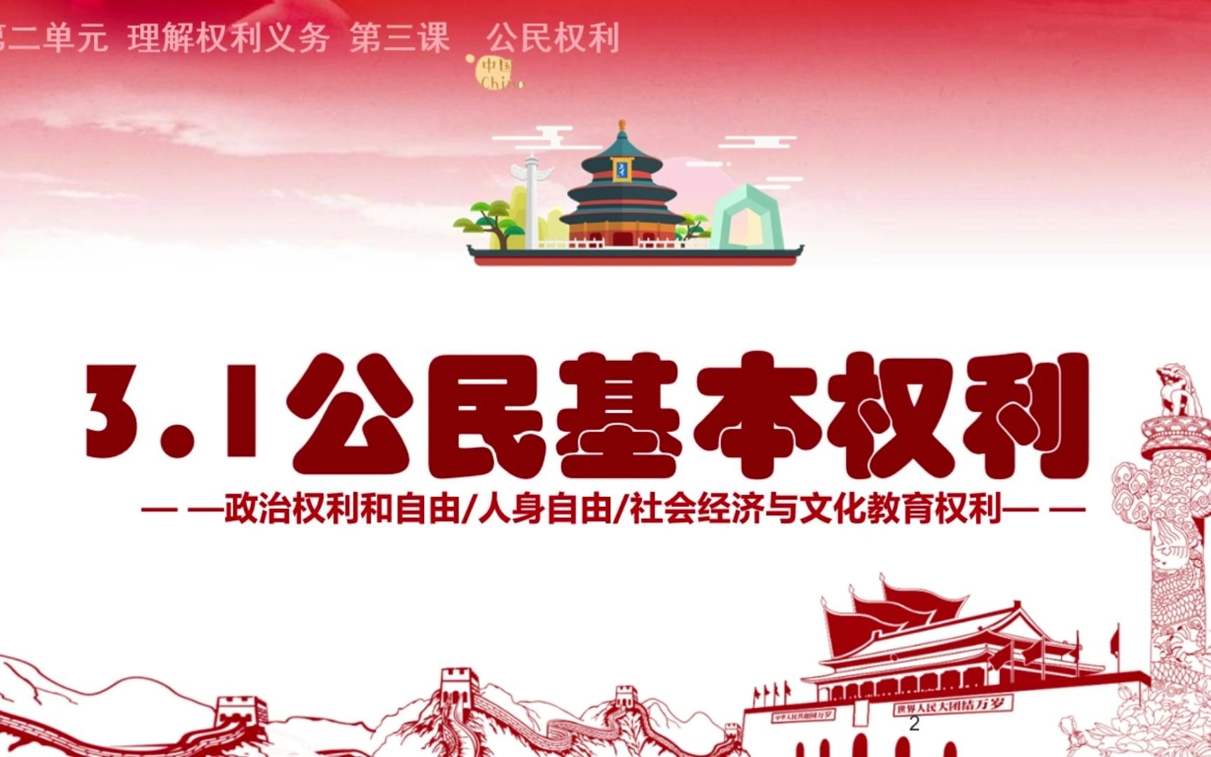 课件研究所丨初中道法 公民基本权利