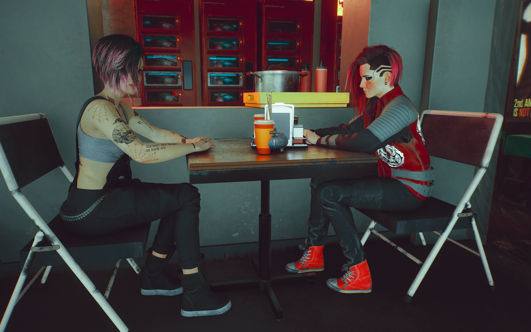 cyberpunk2077街崽v和judy的约会实录