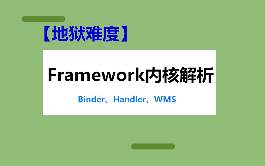 [图]【地狱难度】Android-Framework内核大厂面试真题要点全解析，掌握年薪60w+奥秘！