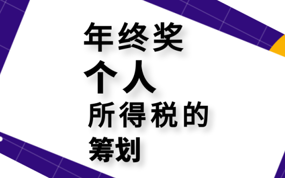 会计实操:年终奖个人所得税的计算与纳税筹划(年终奖个税如何计算、申报、筹划)哔哩哔哩bilibili