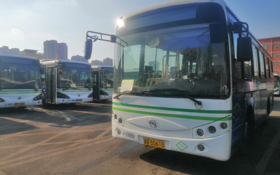 唐山公交微循环4路全程pov 自编号:4-0980 车型:sk6850nge5