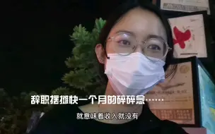 下载视频: 千万不要盲目辞职跟风摆摊！亲身经历告诉你除了经验其余都是空谈！