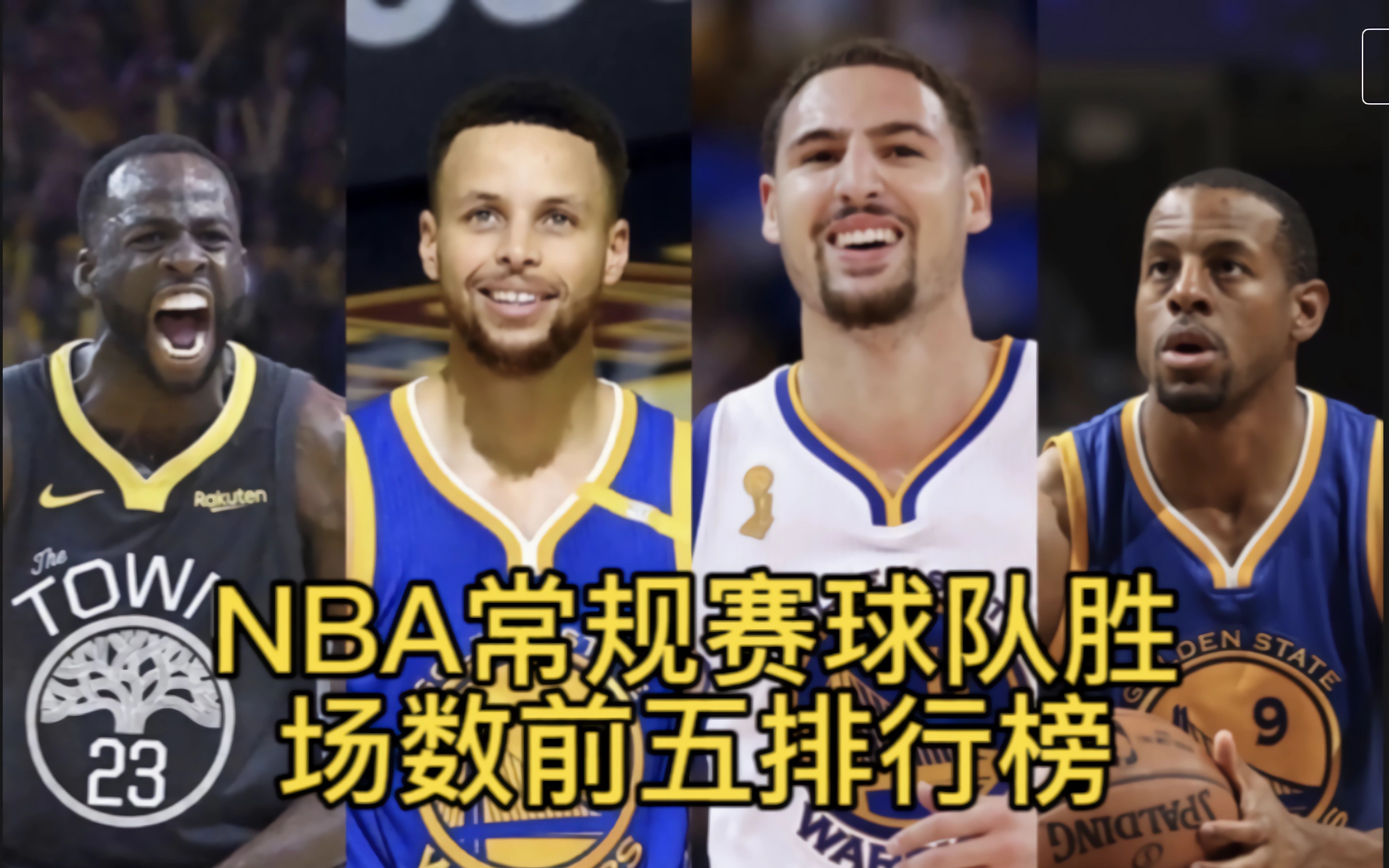 NBA常规赛球队胜场数前5排行榜哔哩哔哩bilibili