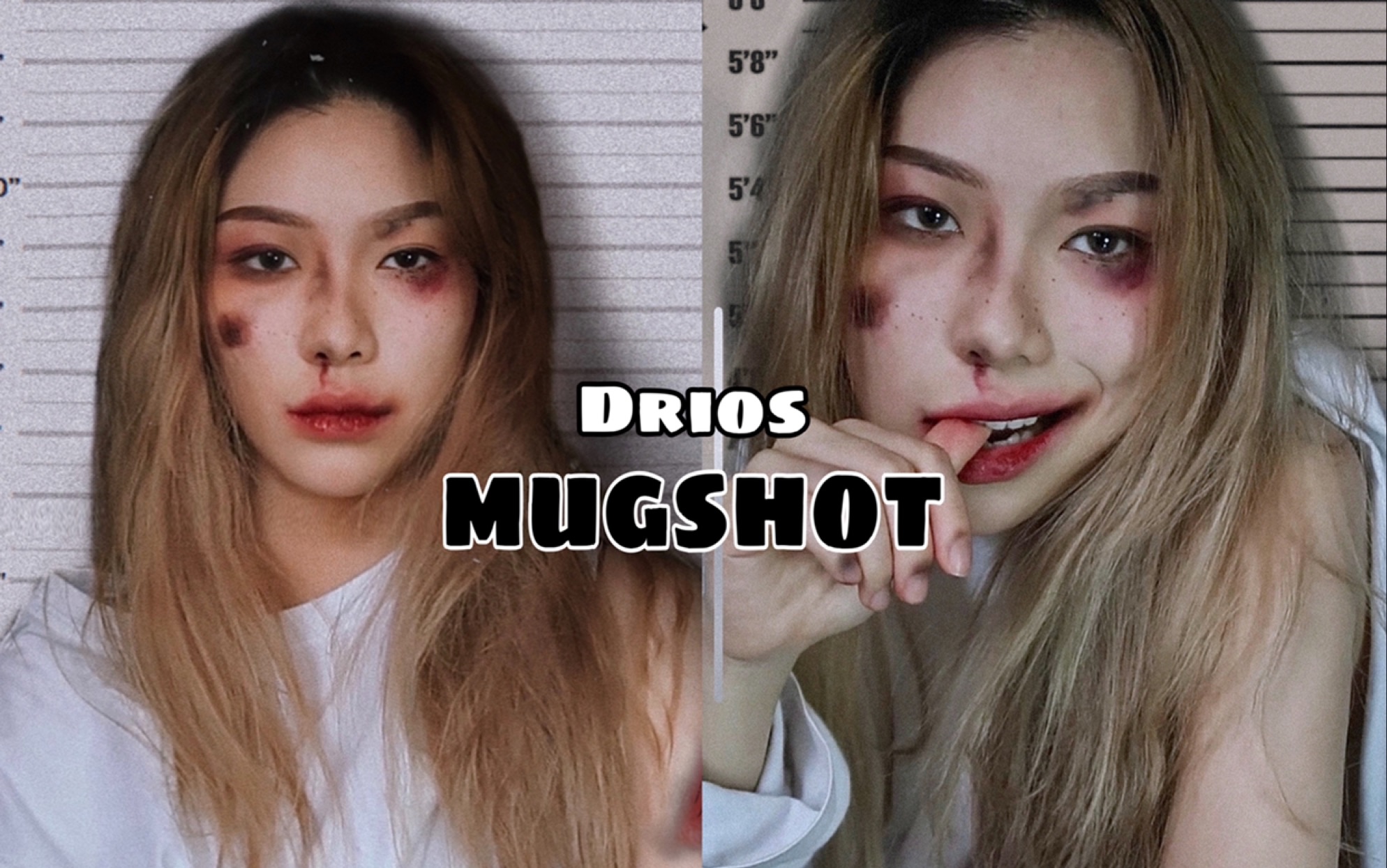 混世美女教你如果快速上手的mugshot |入监照|反暴力|简单易学 |病娇妆哔哩哔哩bilibili