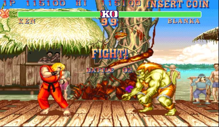 街霸2多彩血条过关演示