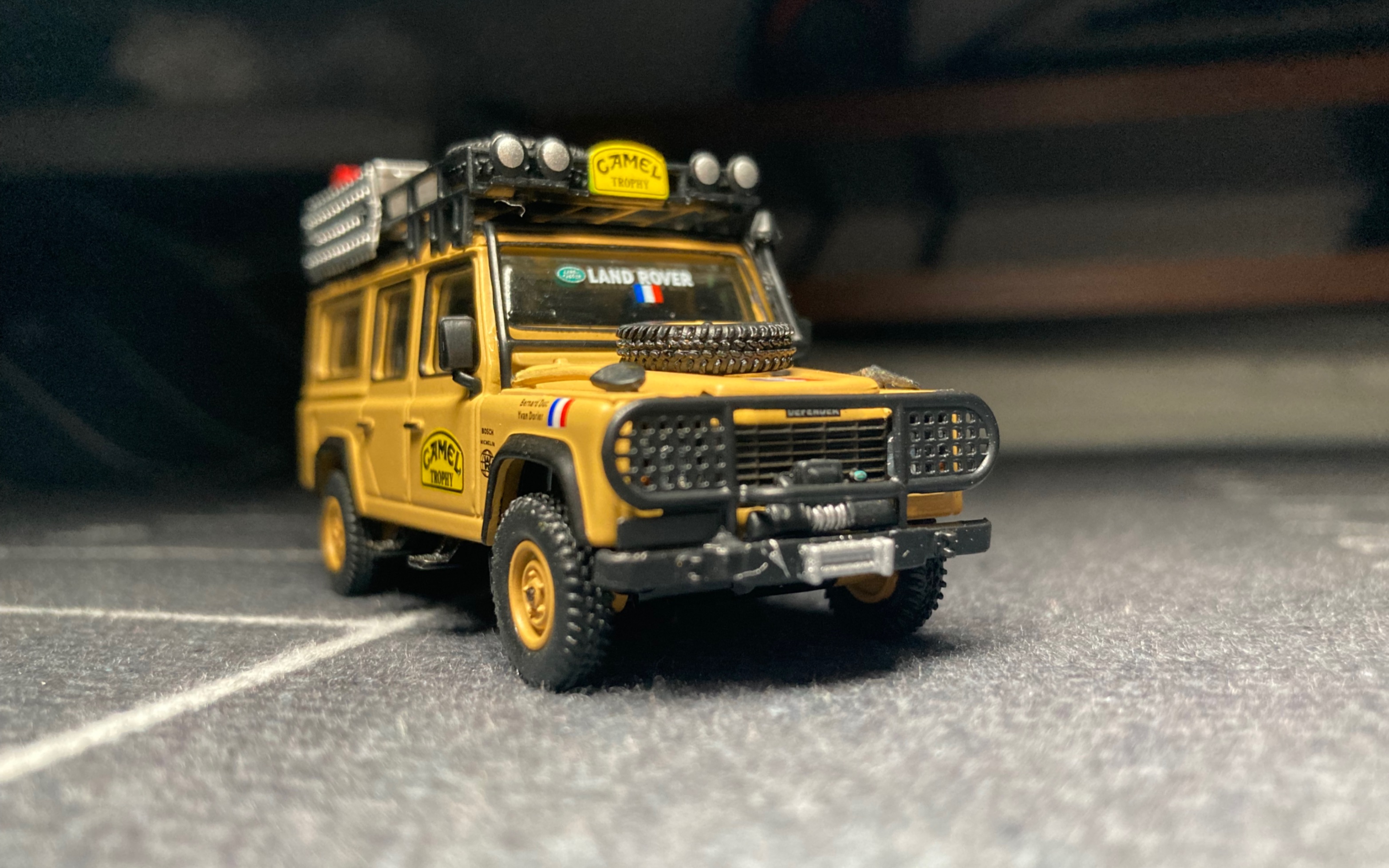 minigt-463号1989骆驼杯法国队路虎卫士d110