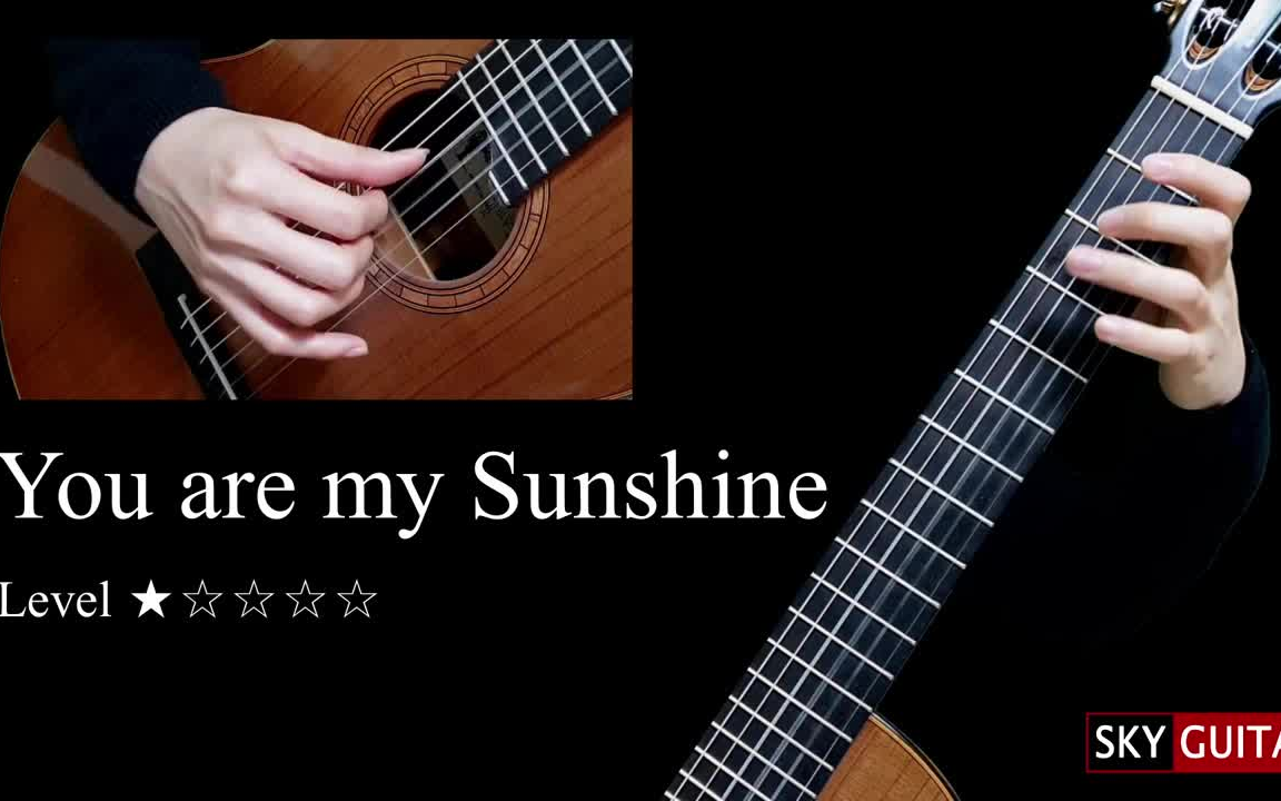 [图]学吉他必藏！吉他独奏《你是我的阳光You are my Sunshine 》带谱教学