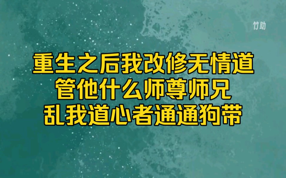 [图]重生之后我改修无情道，什么师尊师兄乱我道心者死一边去