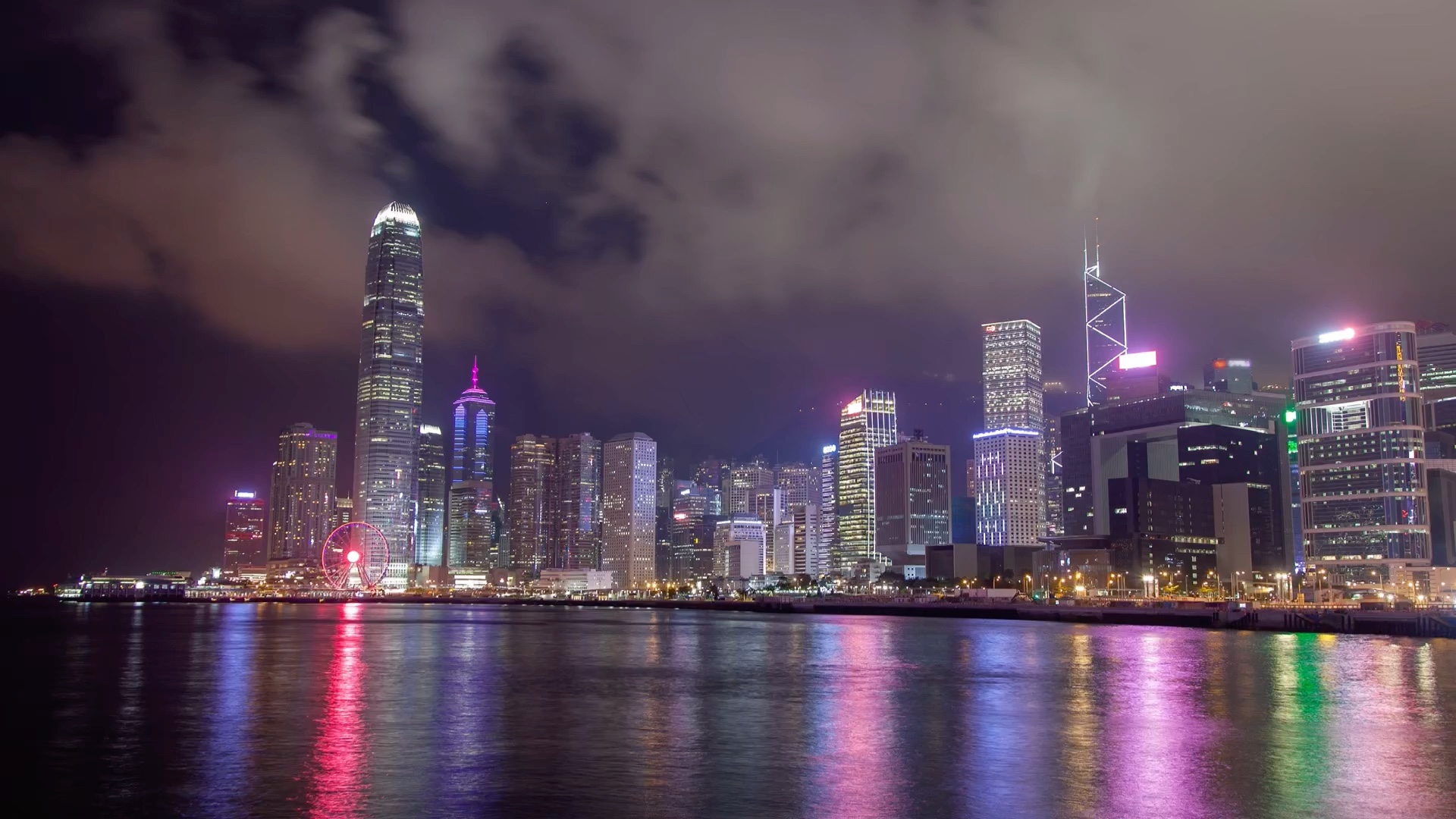 香港维多利亚港夜景