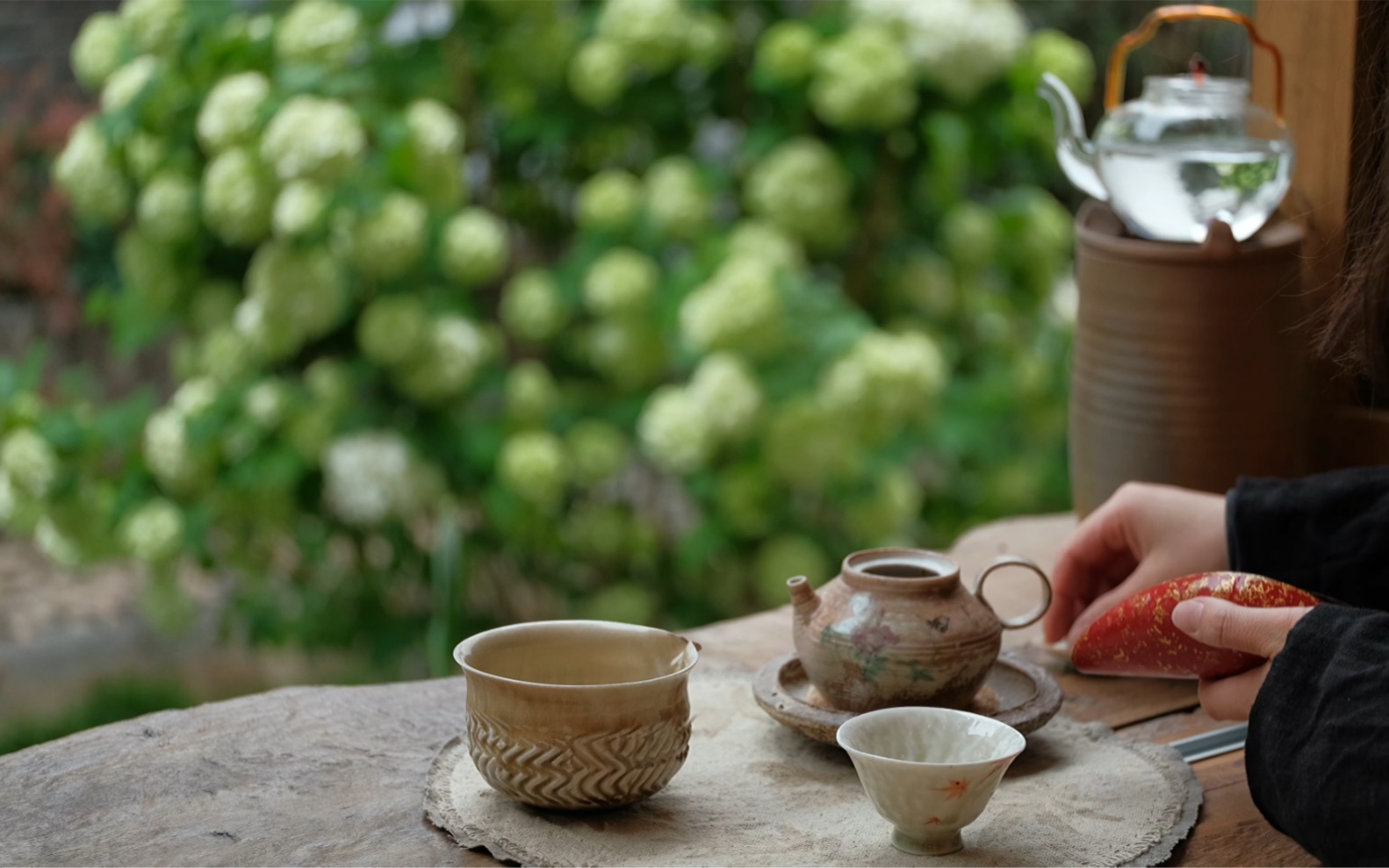 [图]春天里 在小院茶约的限定风景