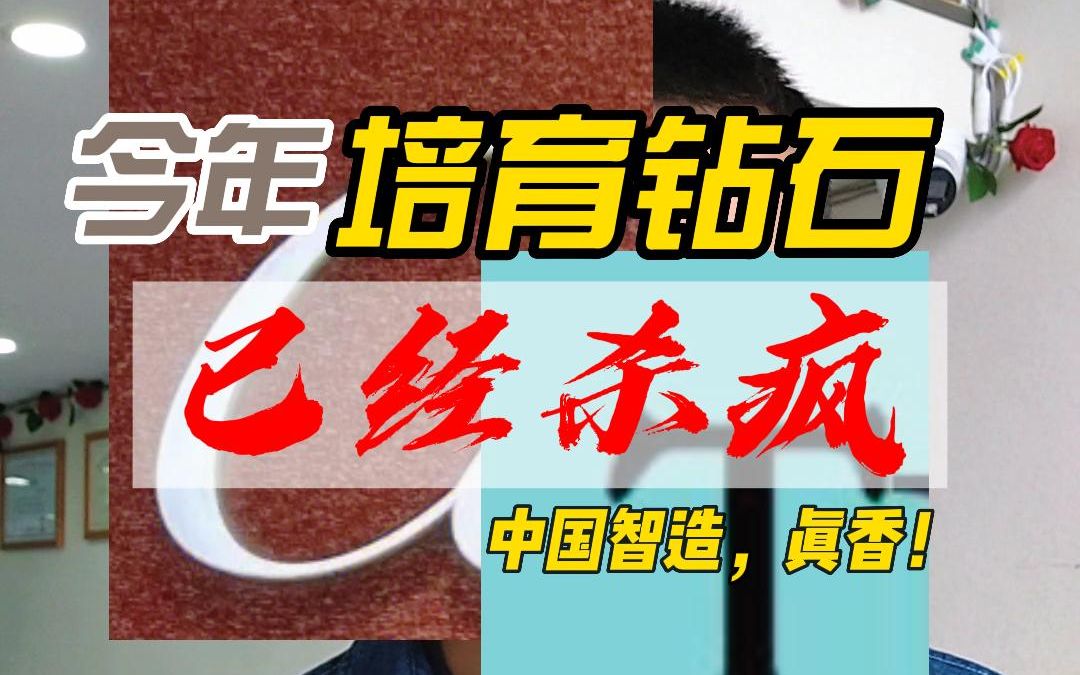 今年我们国家的培育钻石,已经杀疯!中国智造真香!国外的钻石资本家们,真的坐不住了!哔哩哔哩bilibili