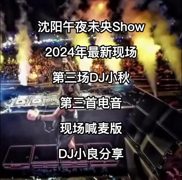 沈阳午夜未央2024年最新现场 第三场DJ小秋 第三首电音 现场喊麦版哔哩哔哩bilibili