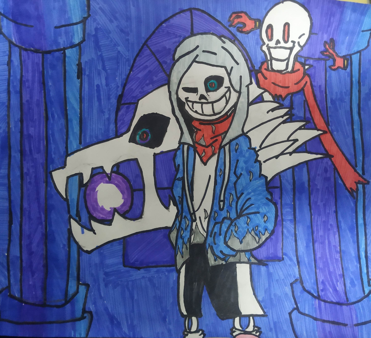 dust!sans(全然不信不會畫,嗚嗚嗚嗚x﹏x)