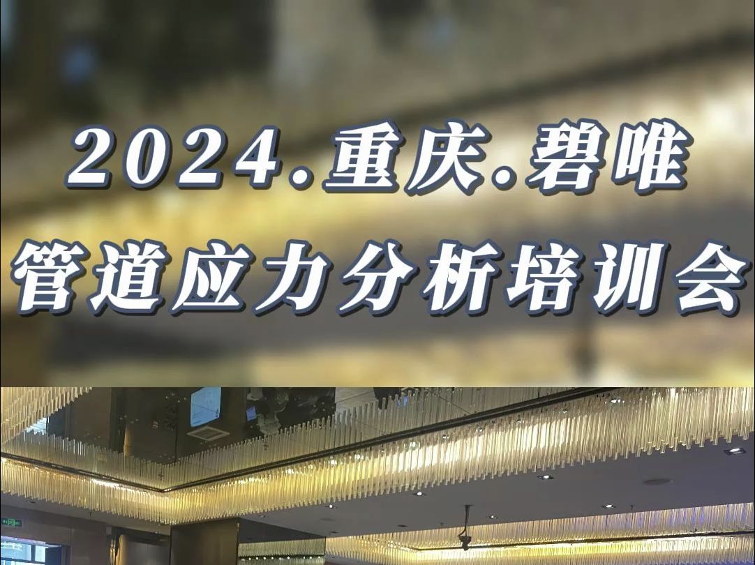 2024重庆管道应力分析培训会哔哩哔哩bilibili