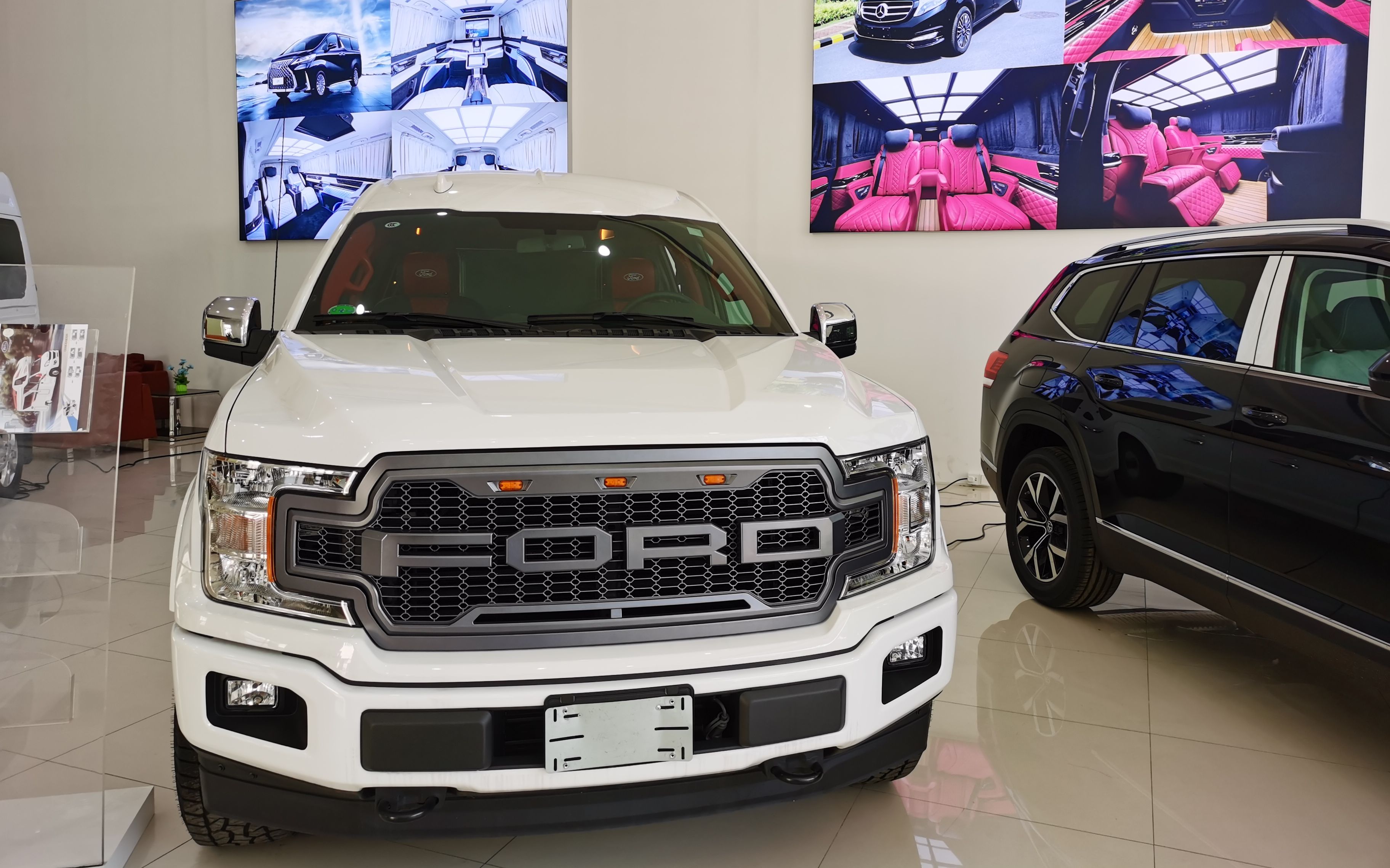 美国进口福特f150勇猛者_流线型高顶7座商务房车