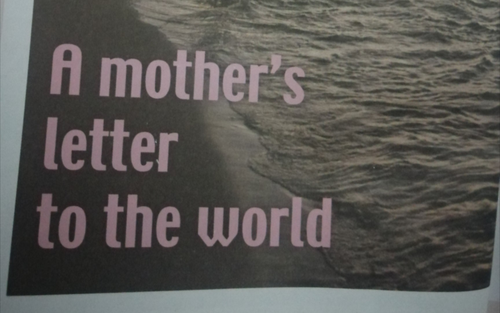 [图]课文《A Mother's Letter to the World一位母亲写给世界的信》自制的垃圾小手书