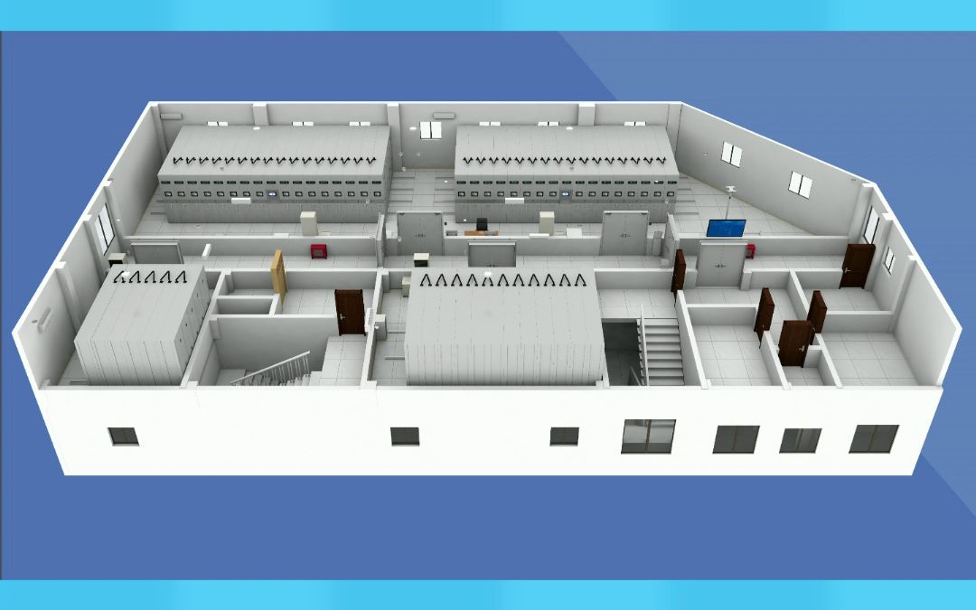 智慧档案库房设计流程介绍-3d效果图制作