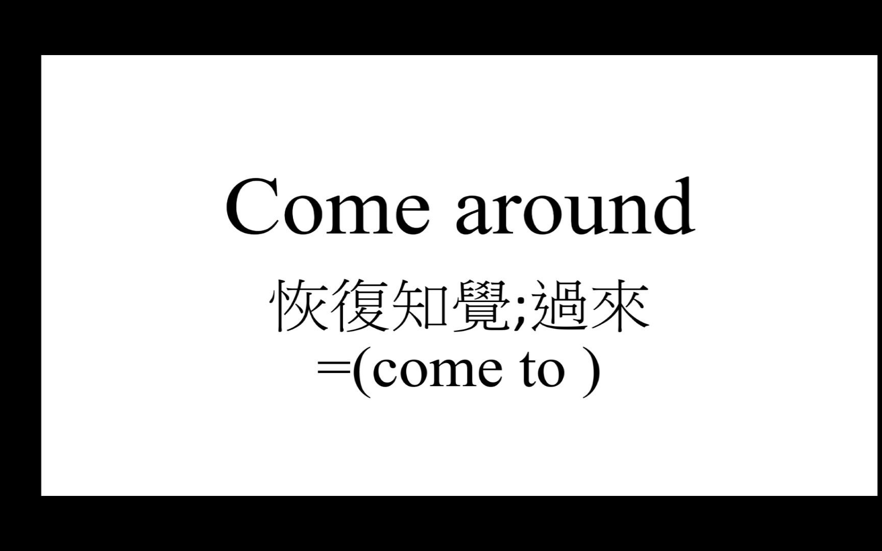 [图][听Mei说]come about/come across/come along/come around/come by/come down with