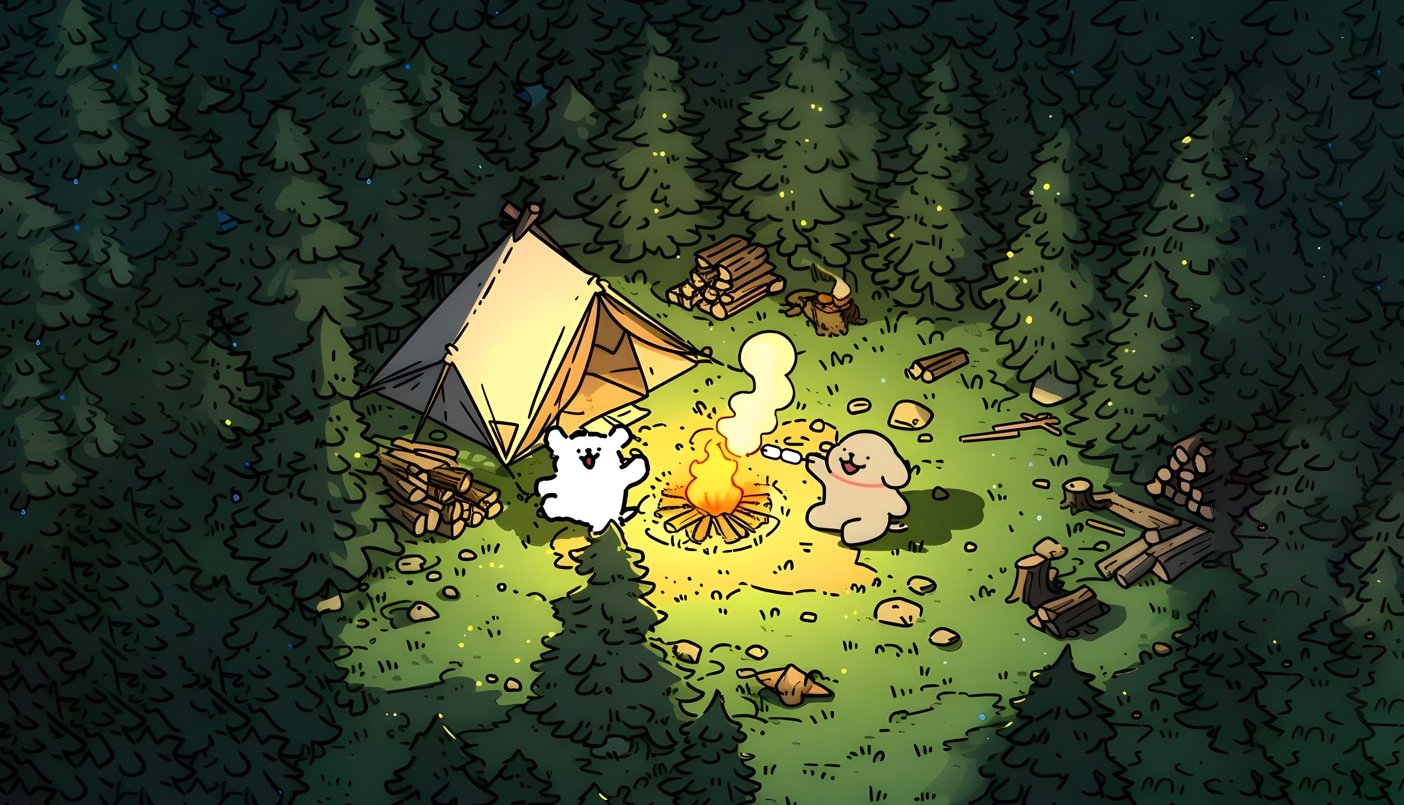 【壁纸分享】这几条线条小狗,有没有可爱到你呢?