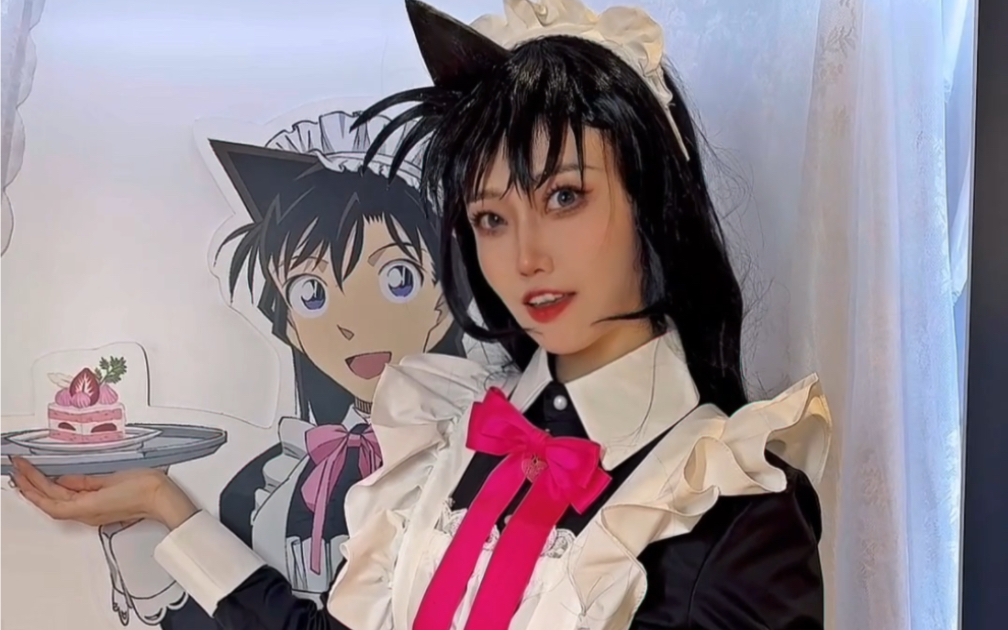 名侦探柯南主题餐厅cafe北京站毛利兰女仆装cos来袭