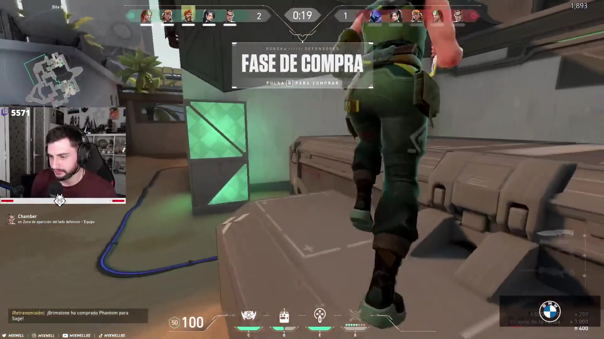 [高帧率] 无畏契约 g2 mixwell 雷兹(raze) - mvp match 无畏契约职业