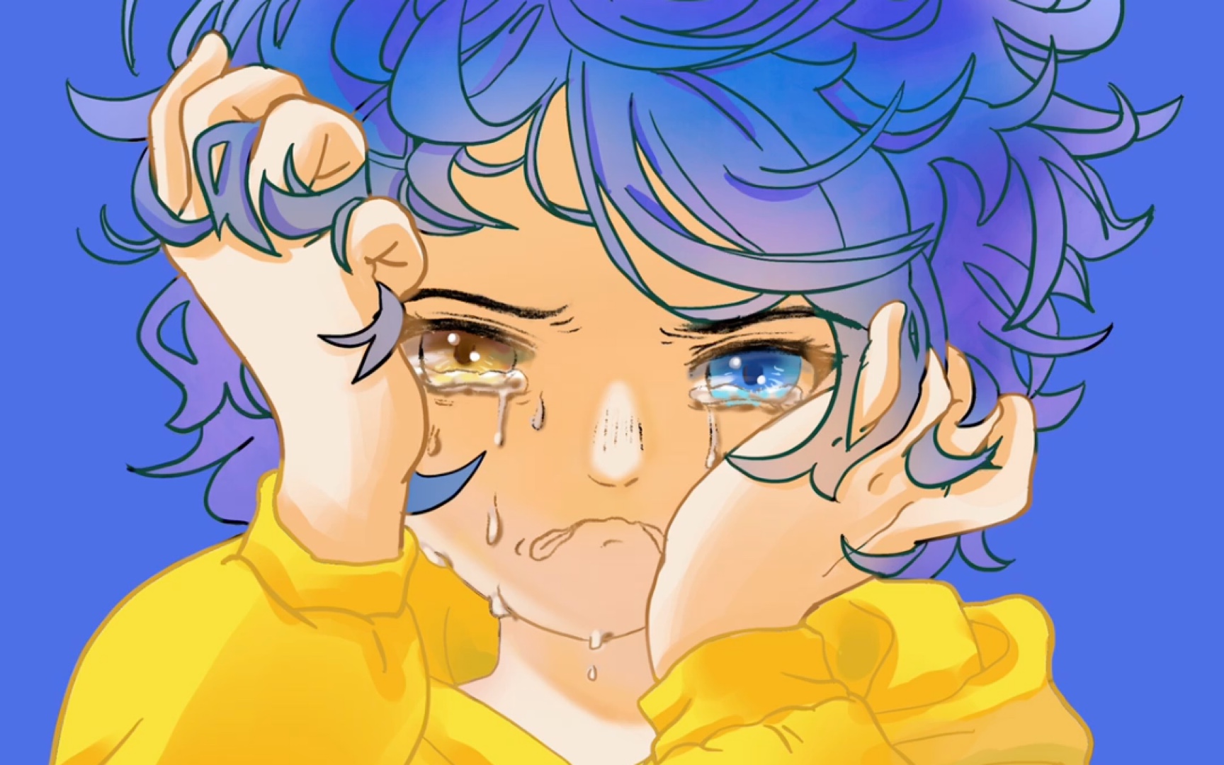 奇蛋物语草稿和线稿合并以后画画人是怎么崩溃的