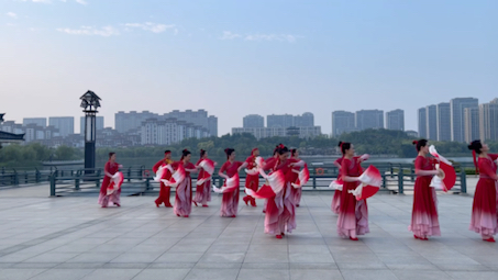 [图]山东省淄博市广场舞协会，世纪花园梦之舞队（百花争艳）