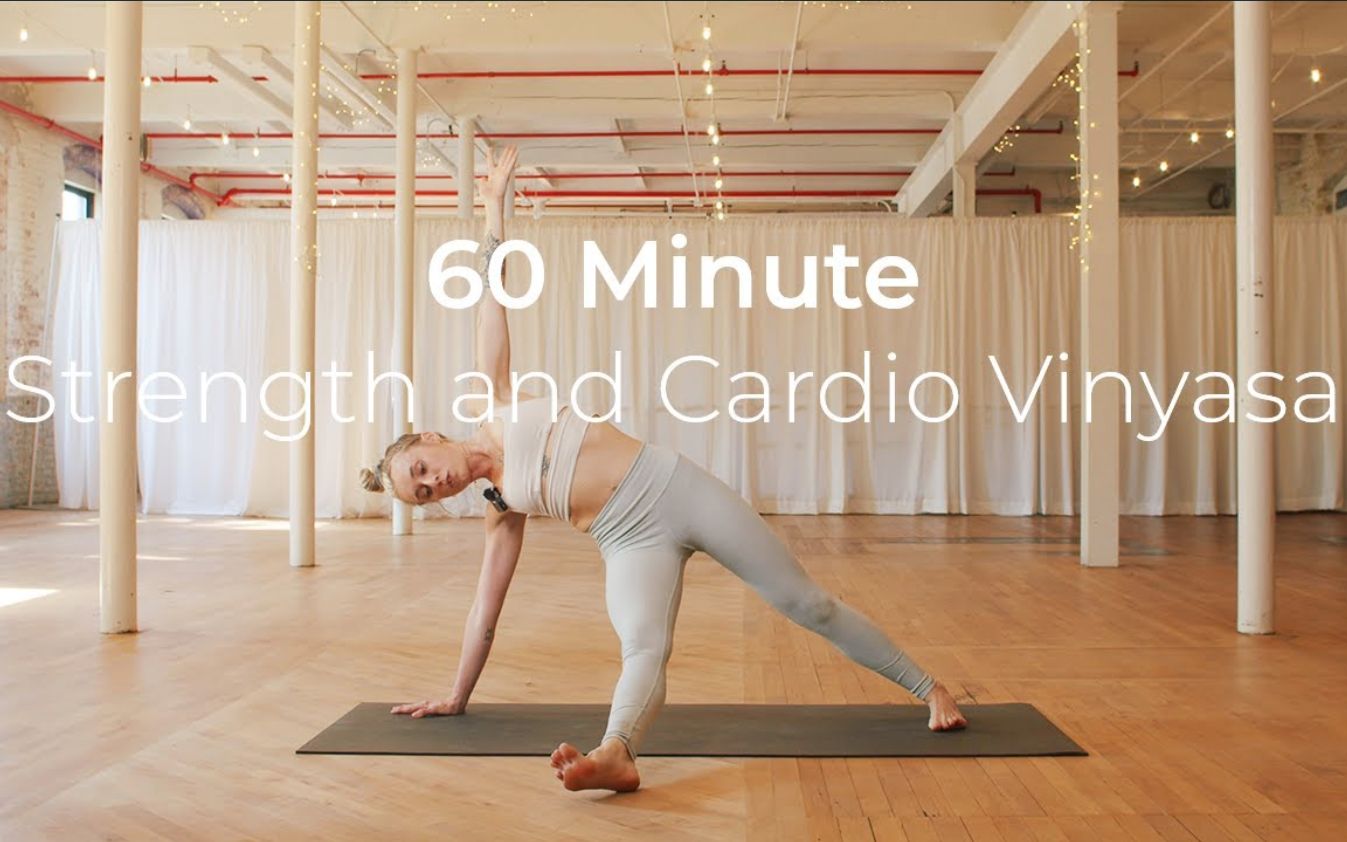 kayliedaniels60分钟力量核心流瑜伽串联练习有氧运动