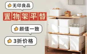 Download Video: 【平替】无印良品置物架！挖到工厂店3折价格 颜值一样｜租房党学生党｜省钱攻略｜高颜值家居好物｜租房改造｜收纳好物