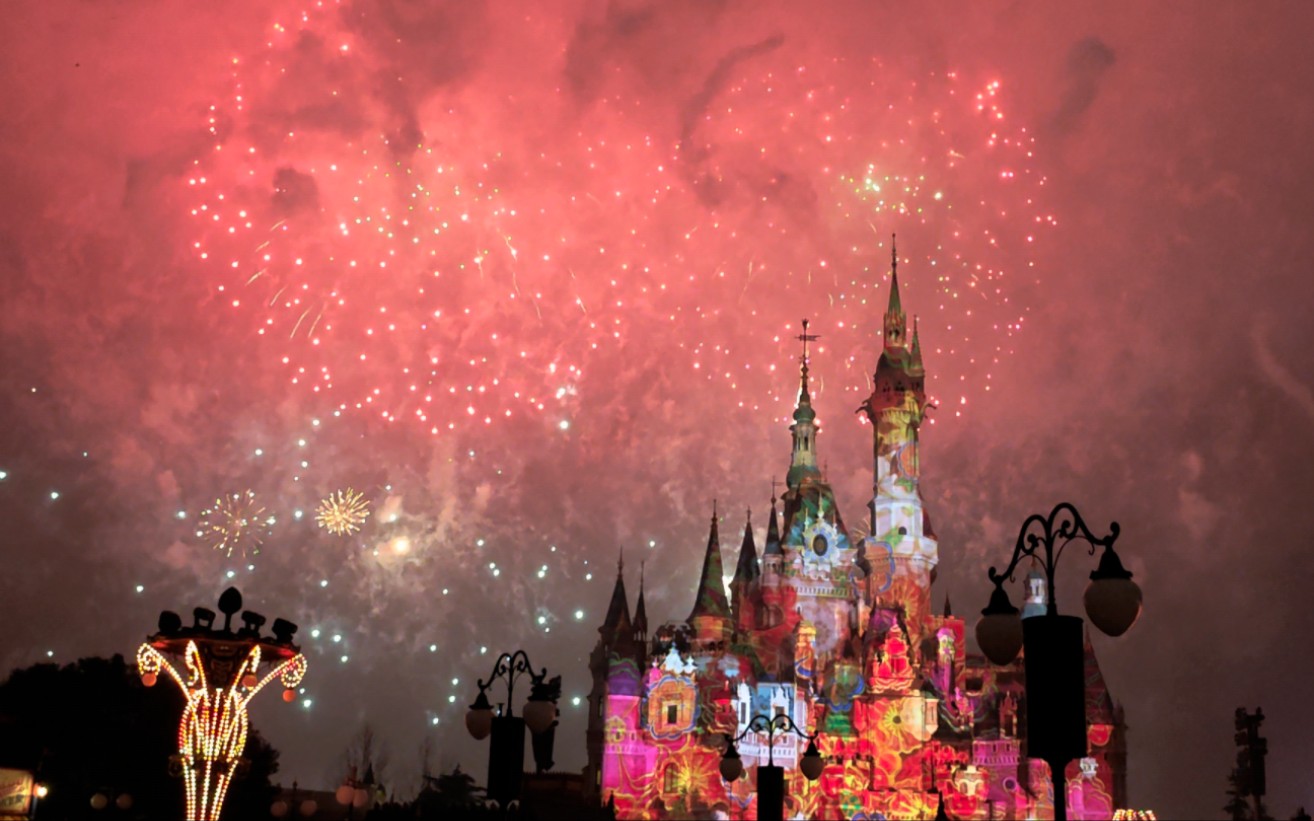 迪士尼新年烟花秀
