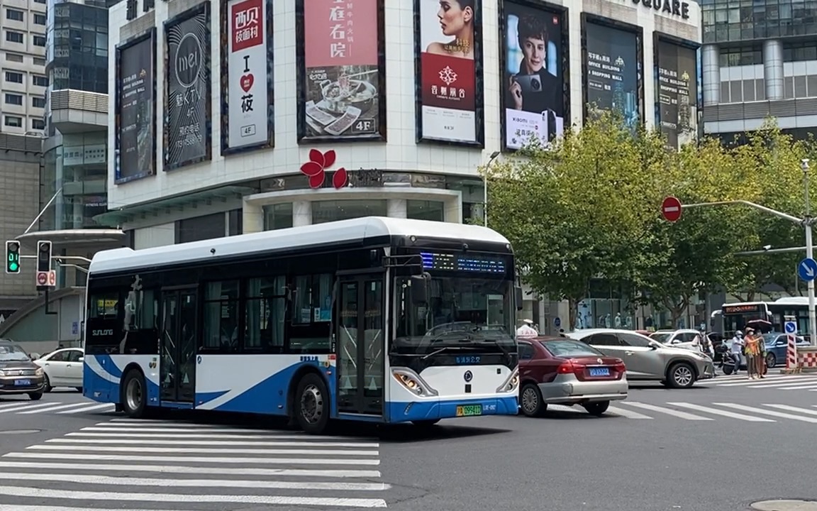 【已绝版】上海公交795路上南时期l0e代车通过路口实录