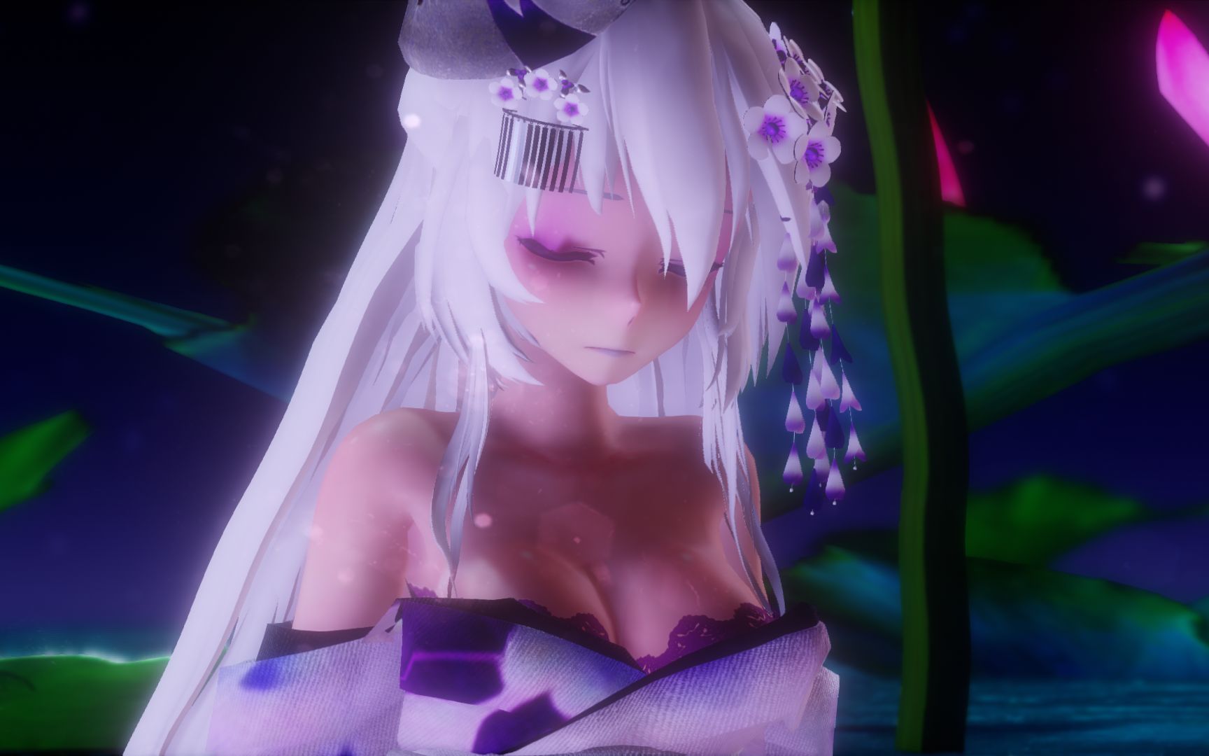 【弱音haku/全面屏1080p60】唯美弱音的和服旗袍装《soleil》(重制版)