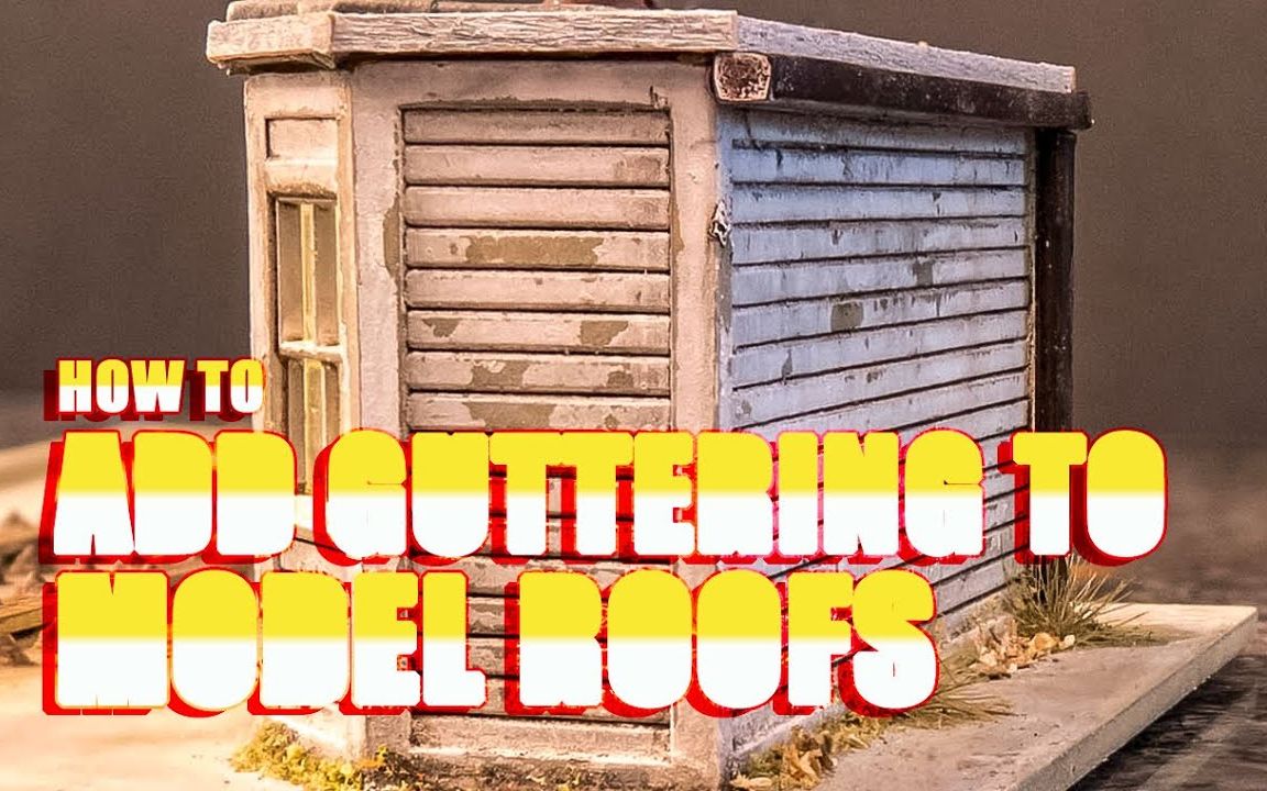 how to add guttering to model roofs