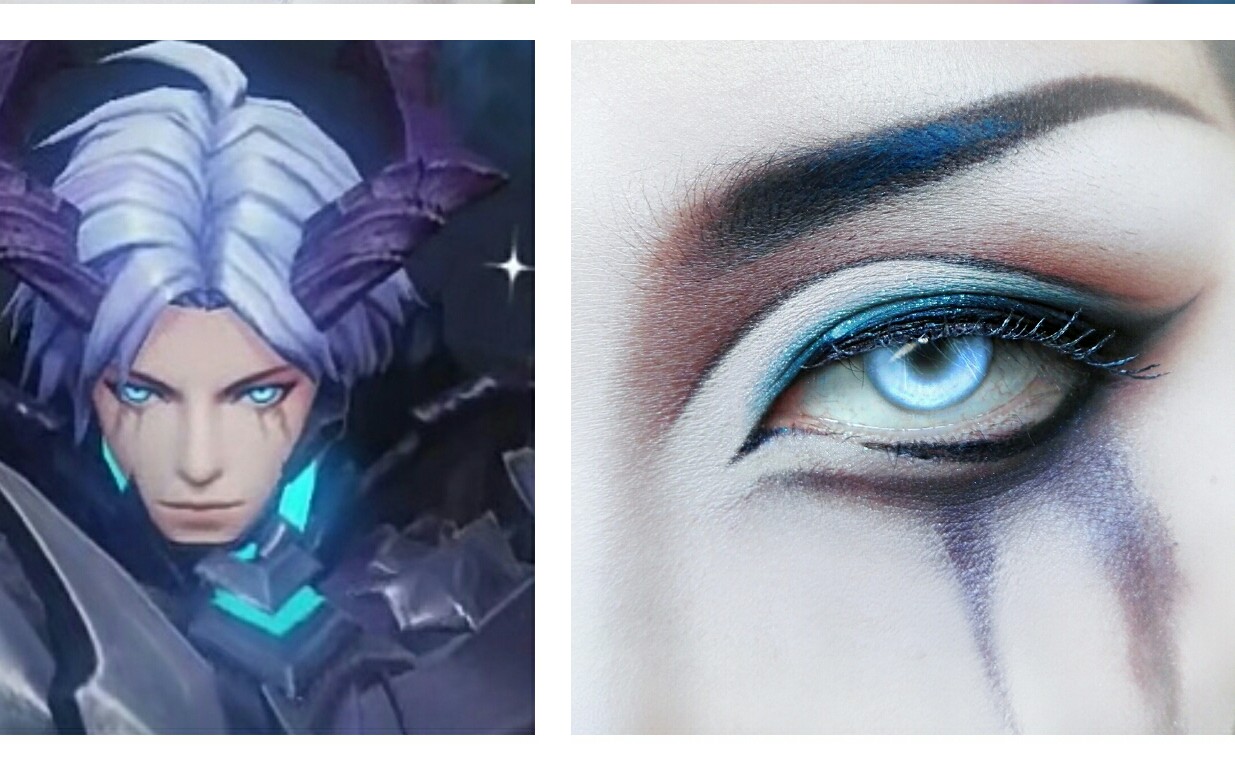 杜进宝王者荣耀百里守约cos眼妆特工魅影皮肤cosplay眼妆