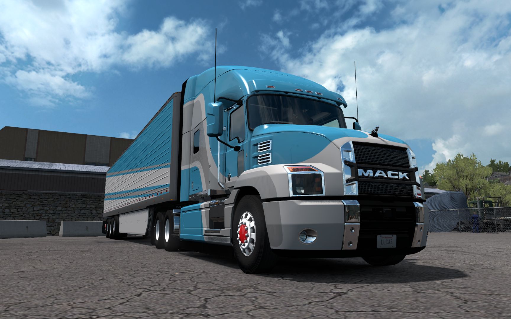 【st 车队】6.21 美国卡车模拟mack新车试玩直播录像