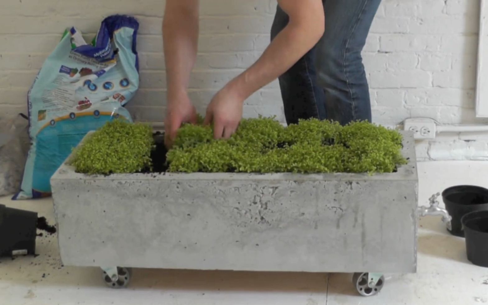 自制混凝土种植箱