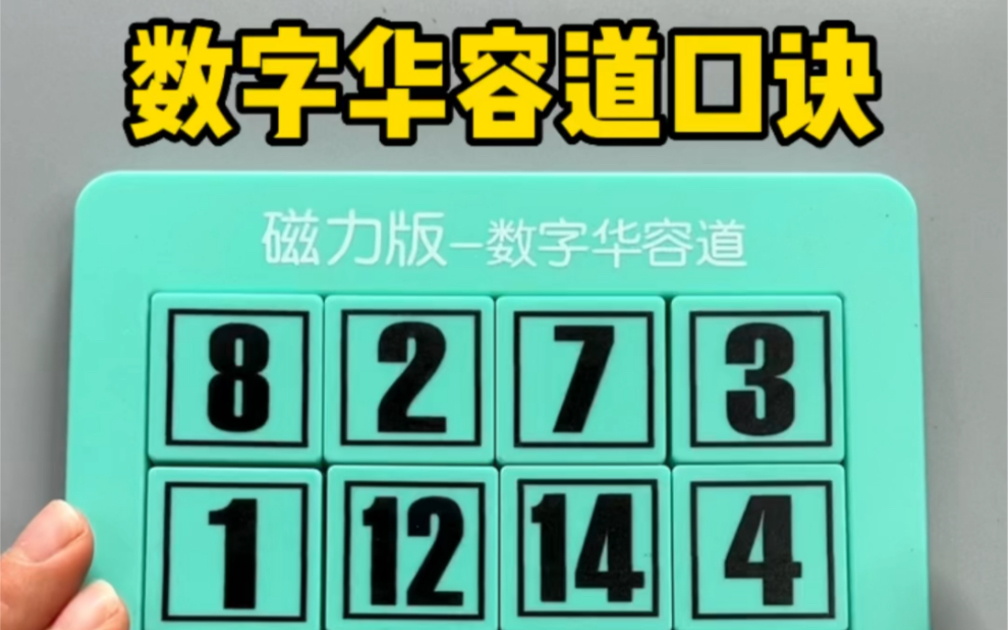 15粒数字华容道复原口诀,收藏起来慢慢学!哔哩哔哩bilibili