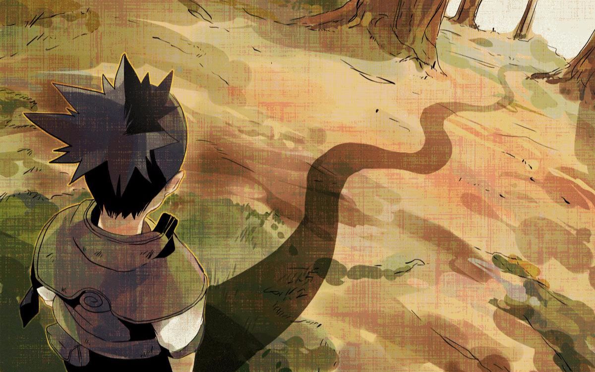 活动作品火影忍者鹿丸阿斯玛请别哭继续走下去