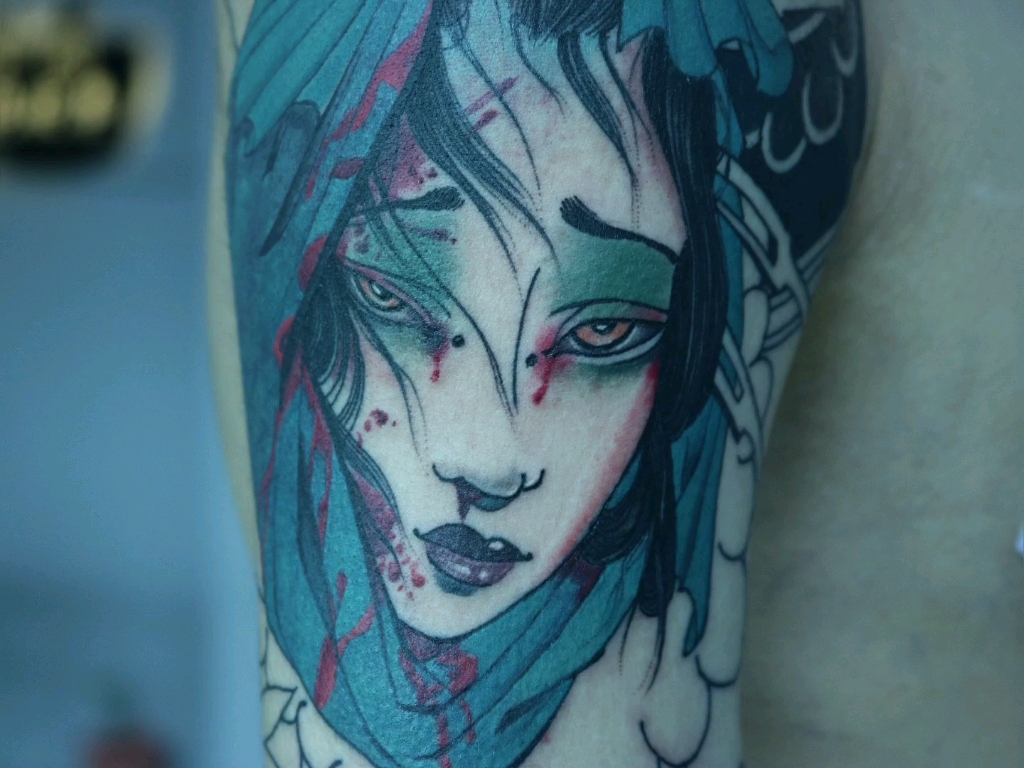 纹身恢复十七天的状态