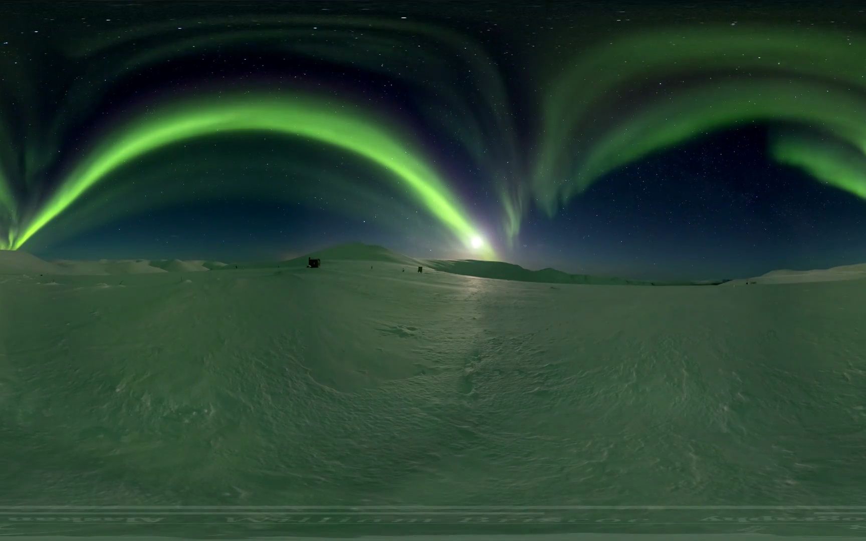 【4k 360°全景视频】芬兰极光