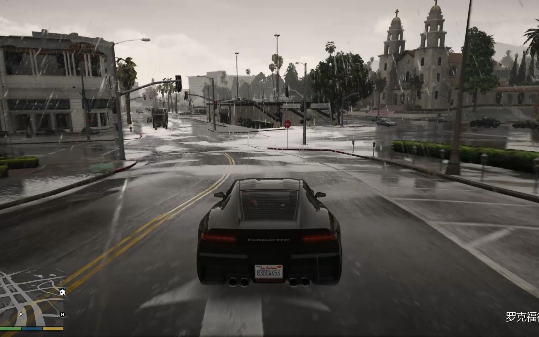 gta5壁纸雨天图片