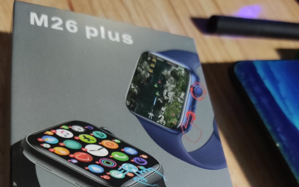 一款可以玩经典单机老游戏的智能手表华强北m26plus