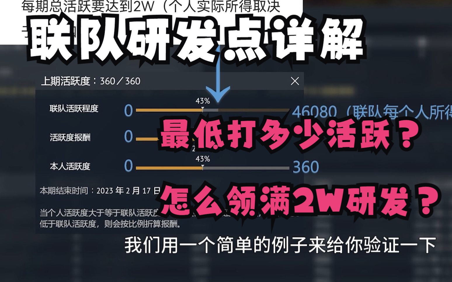 【战争雷霆】联队活跃度——到底要打多少活跃度战争雷霆游戏资讯