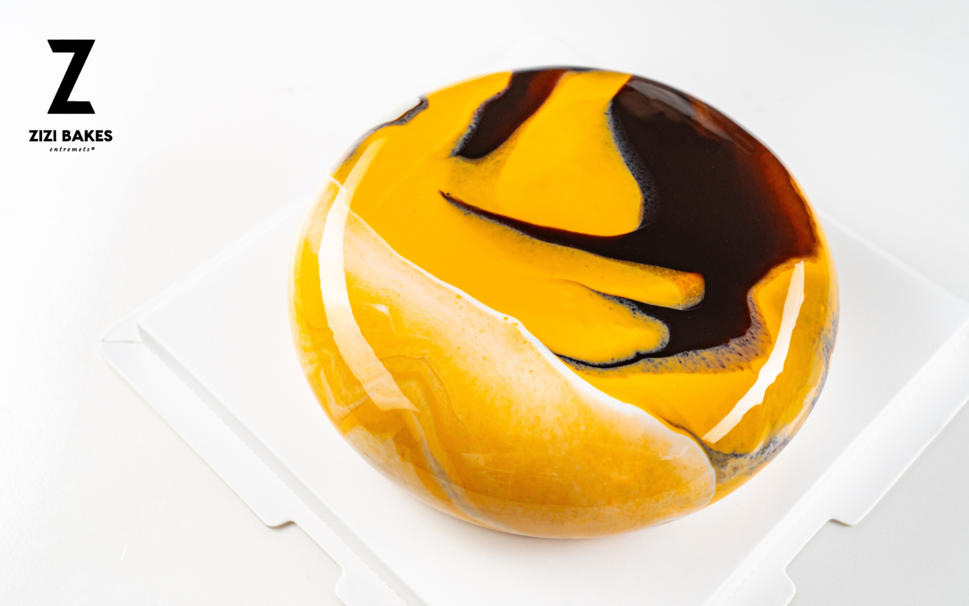 zizibakes 法国慕斯蛋糕淋面展示