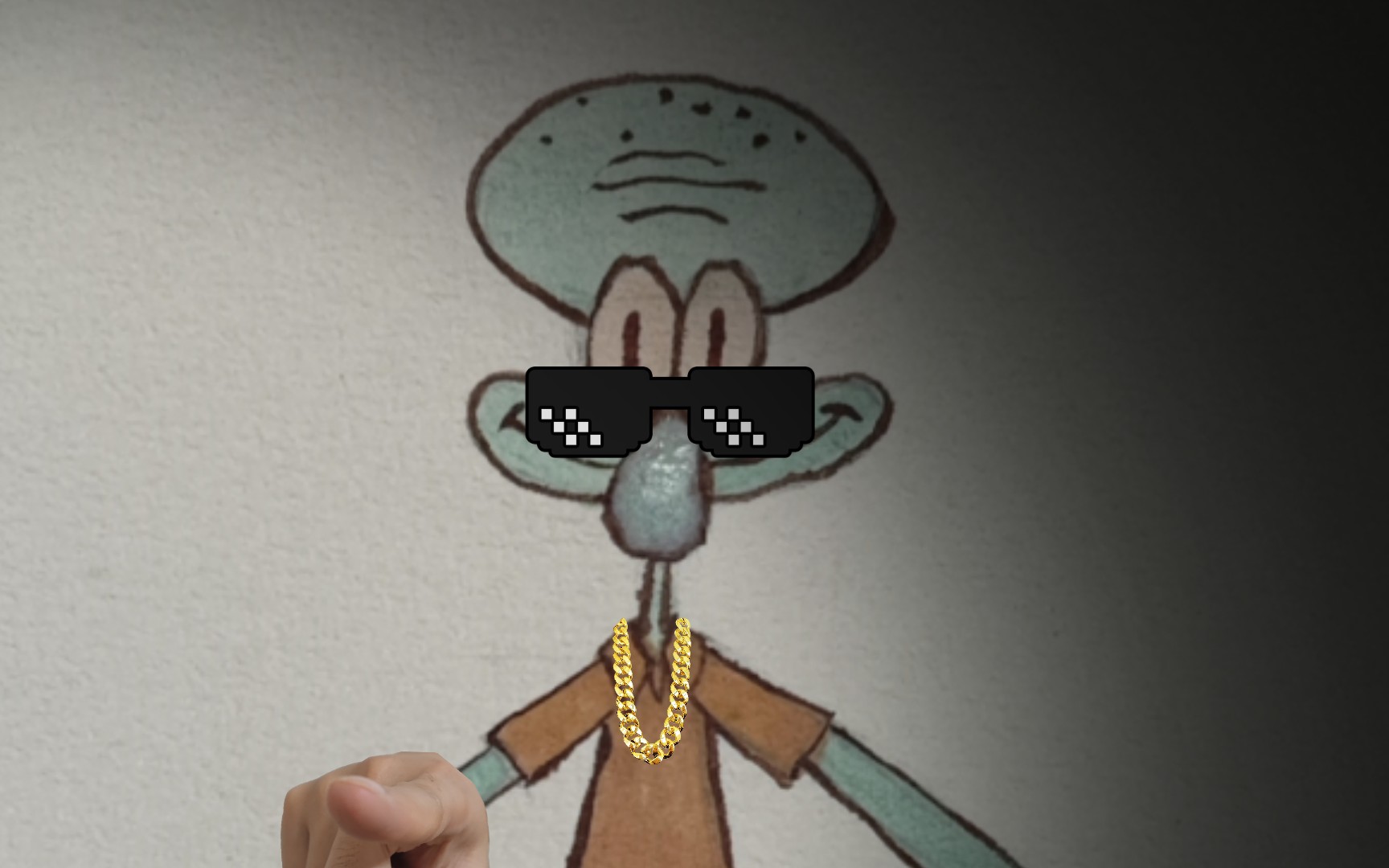 【丙烯画】章鱼哥的微笑