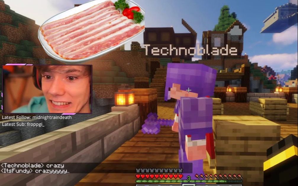 [熟/dreamsmp日常]technoblade和培根和斧子