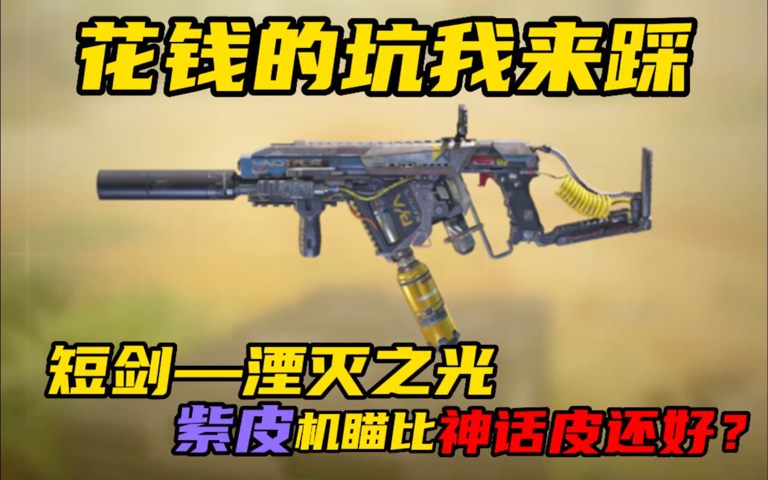 花钱的坑我来踩第四期:短剑—湮灭之光!紫皮机瞄比神话皮还好?