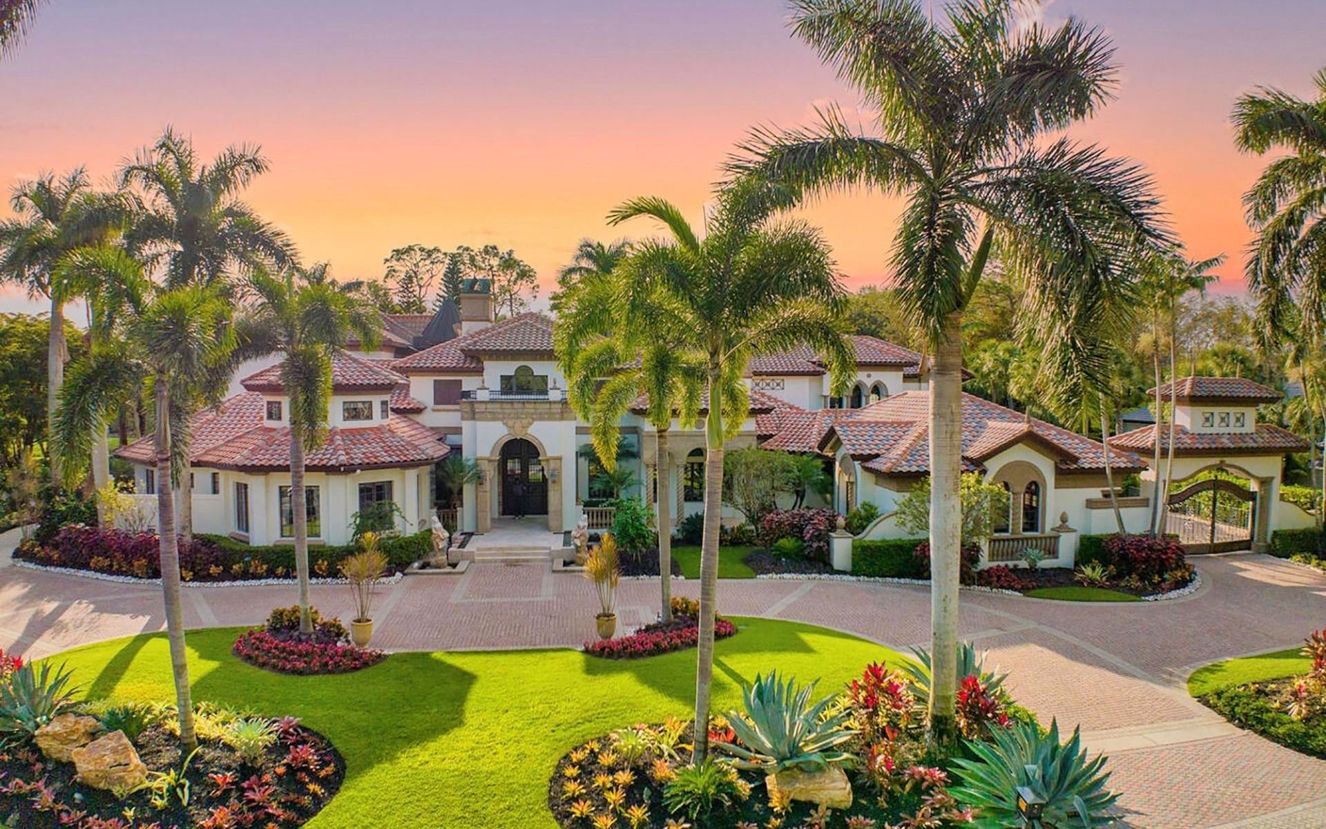 佛罗里达￥1.1亿庄园别墅,欧式建筑,欧式奢华室内装修设计