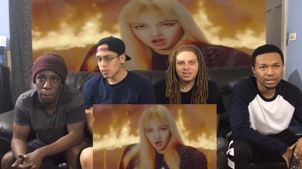 中字blackpink- 玩火反应视频