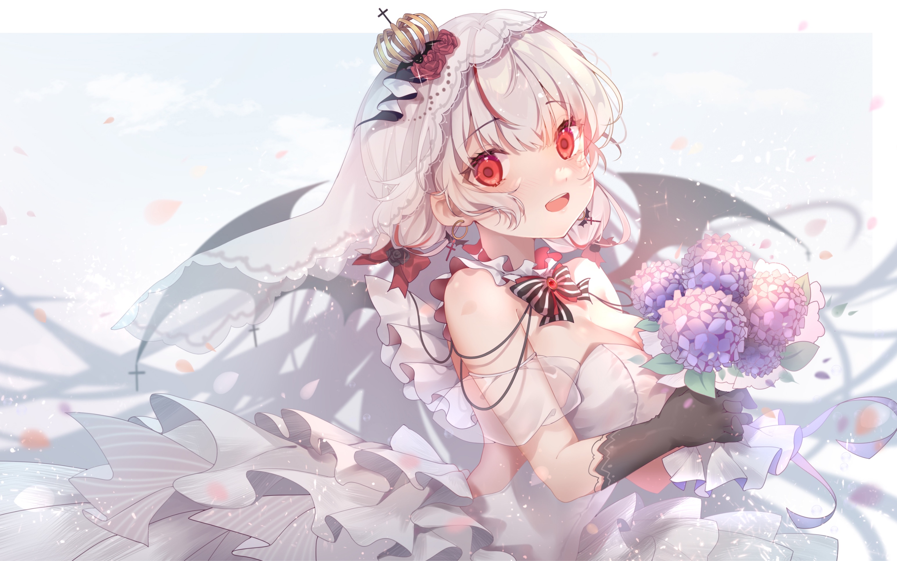 【动态壁纸/绘画过程】价值1k的插画稿件--满月channel_哔哩哔哩_bili